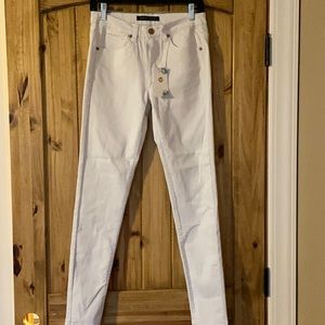 Amelia James white Jackson Jeggings size L NWT